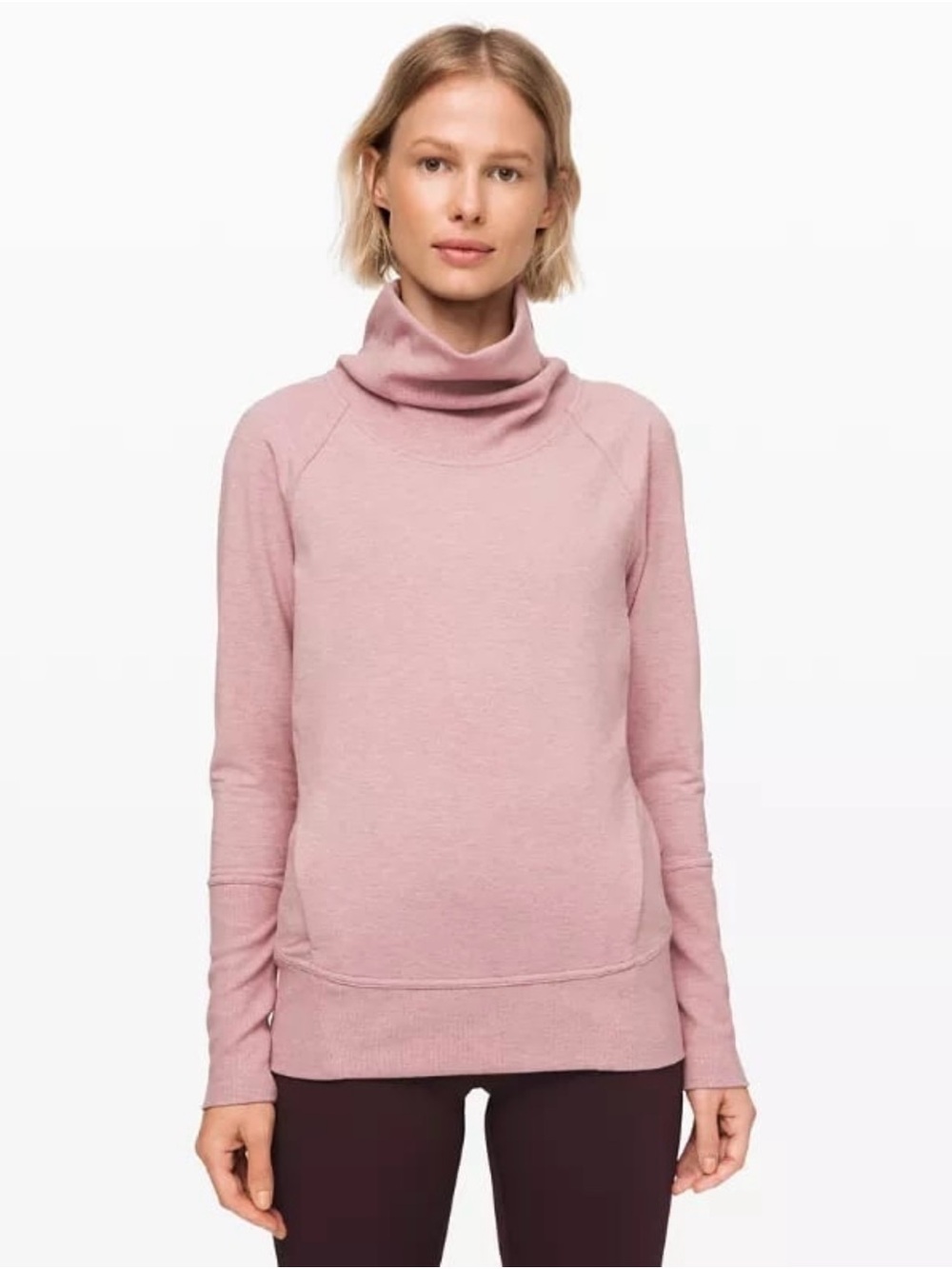 Lululemon Size 2 High Lines Pullover Vintage Mauve Heathers